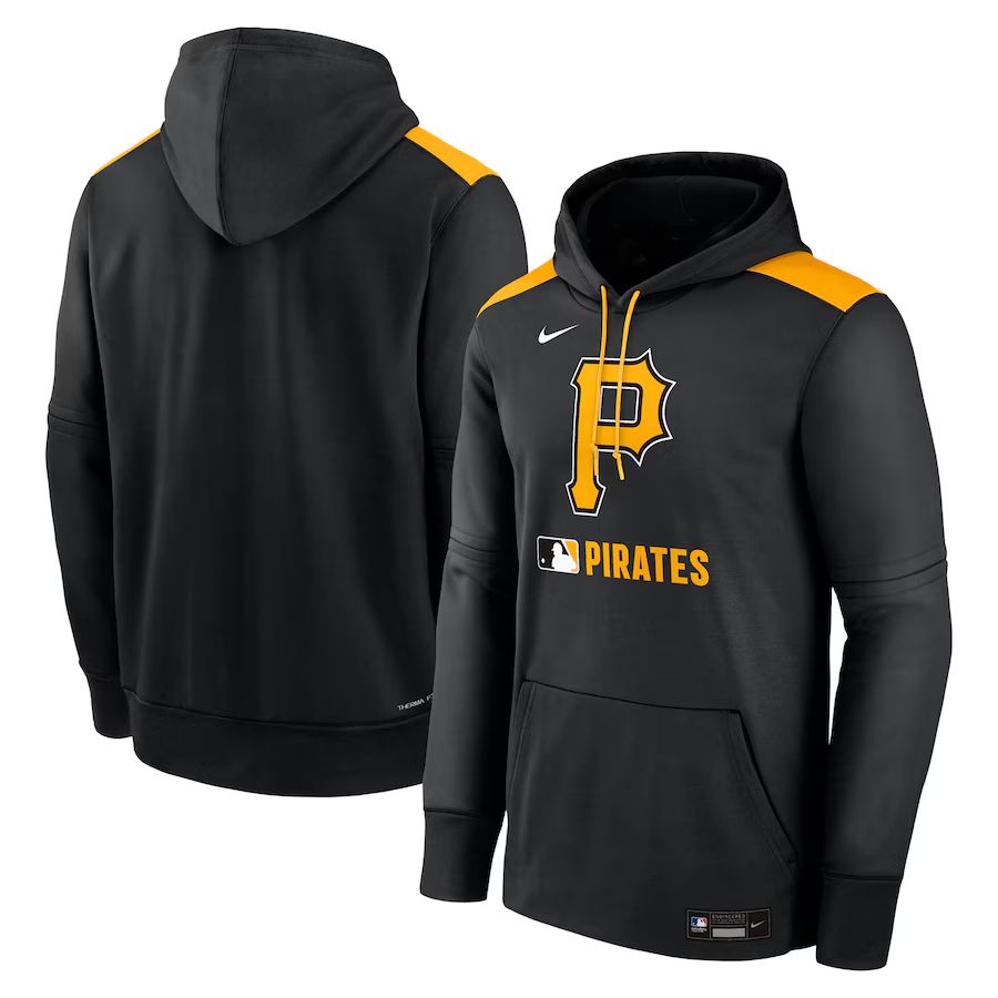 Men 2025 MLB Pittsburgh Pirates Black Nike hoodie style 1->pittsburgh pirates->MLB Jersey